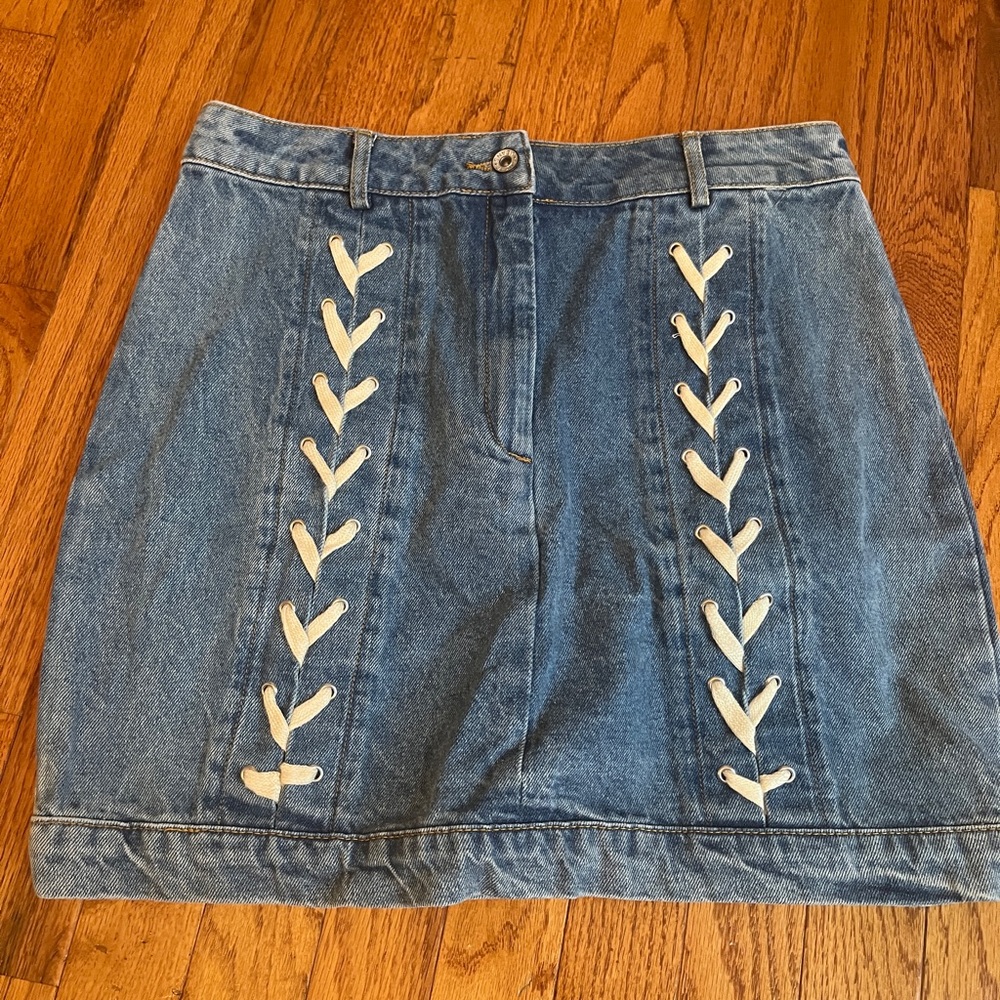 Endless Rose Jean Skirt- Medium